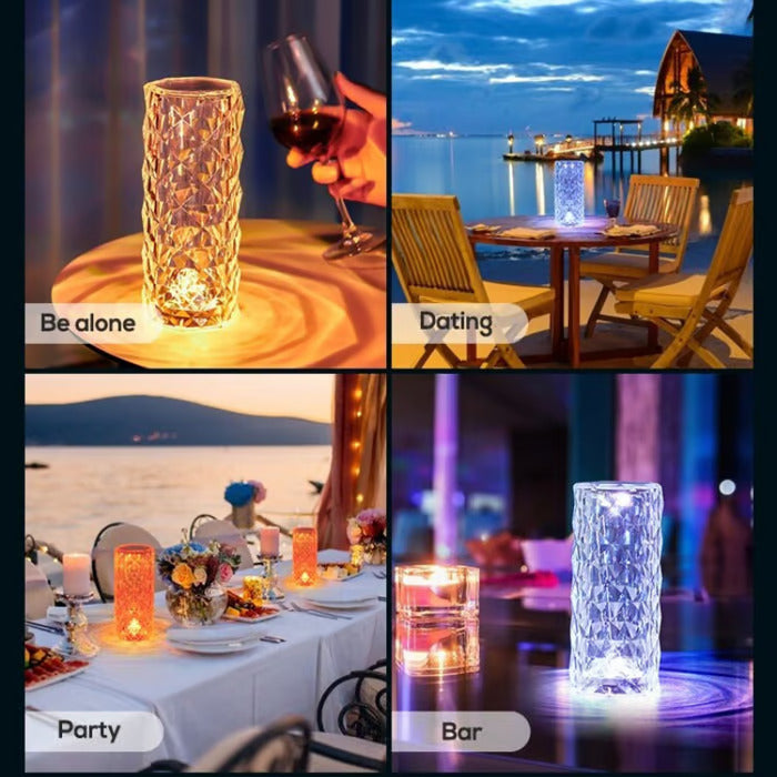 AuraGlow™ Crystal Lamp