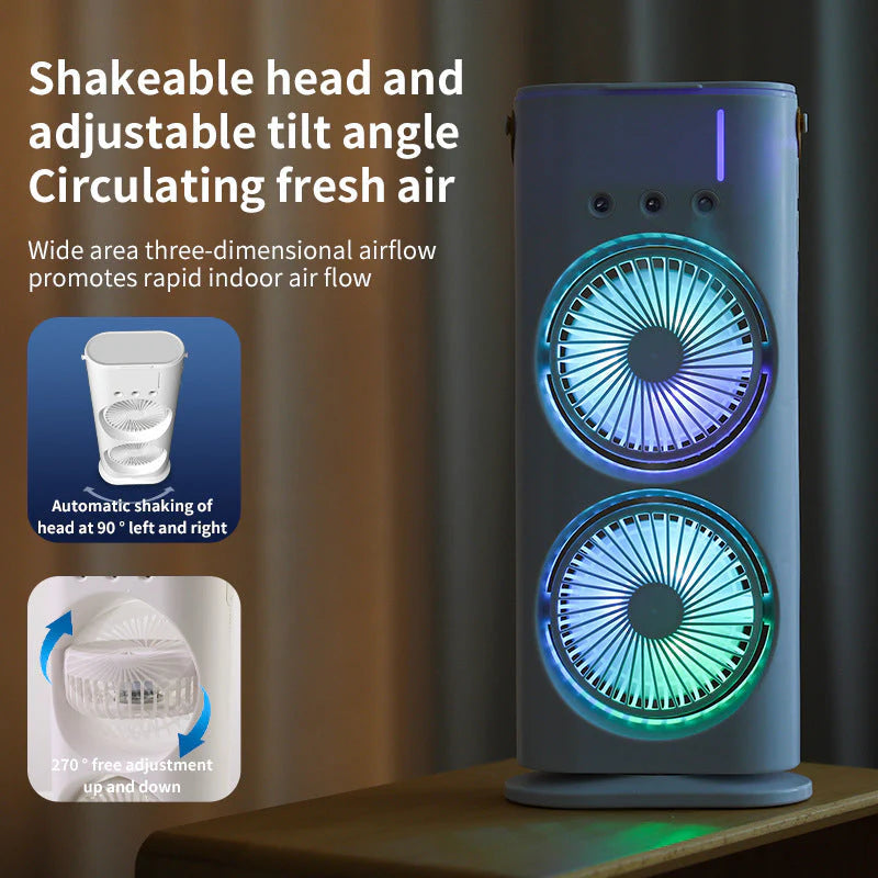 ChillFan™ Pro - Portable Double Fan Air Cooler