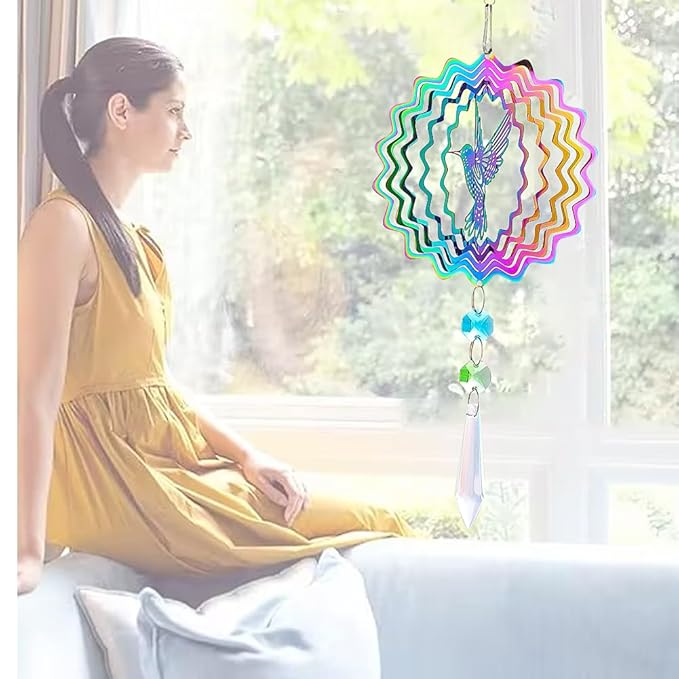 VibrantAura™ Rotating Wind Spinner