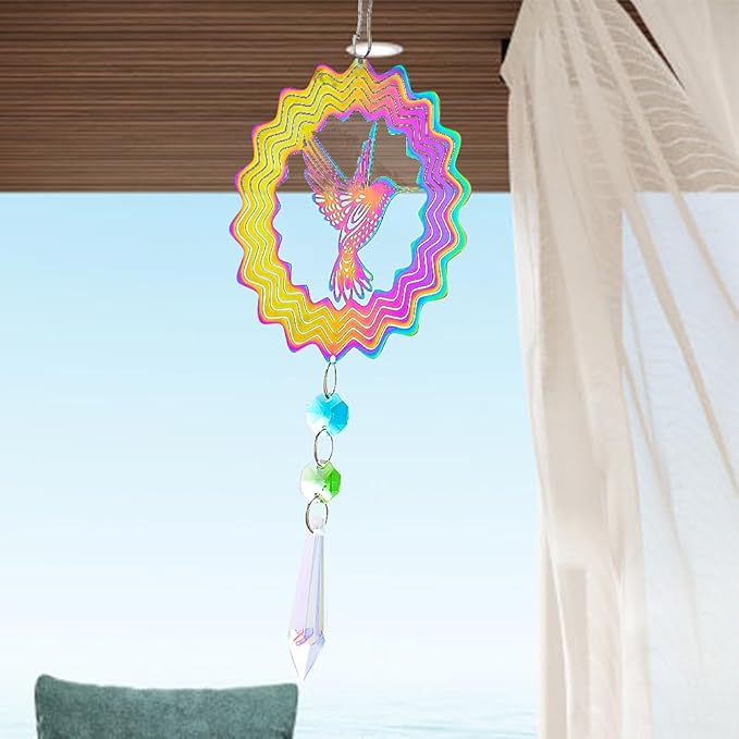 VibrantAura™ Rotating Wind Spinner