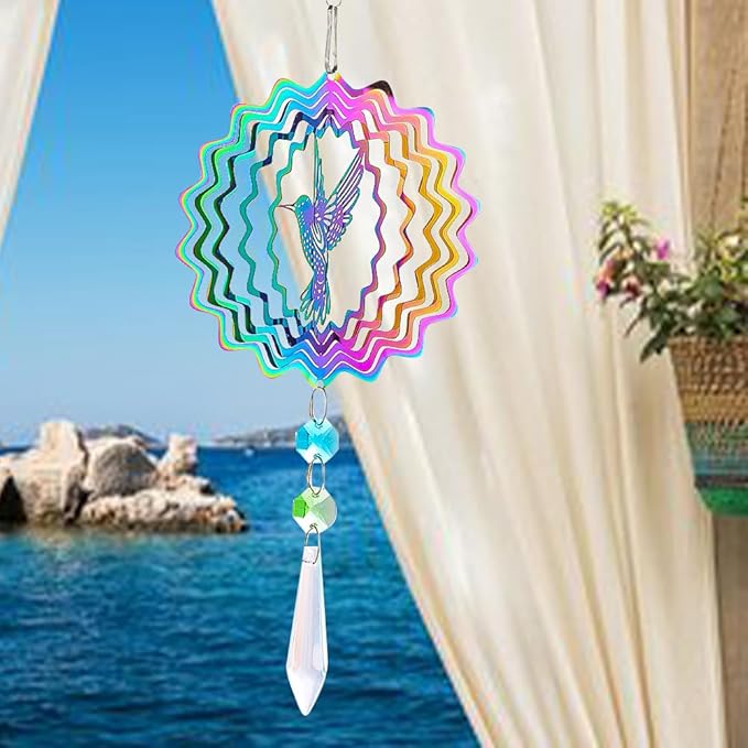 VibrantAura™ Rotating Wind Spinner