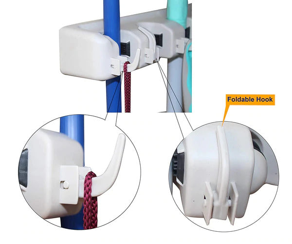 Wall Mounted Mop & Broom Holder