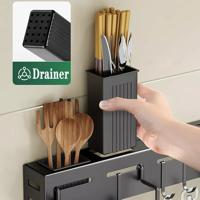 Wall Mount Utensil Holder