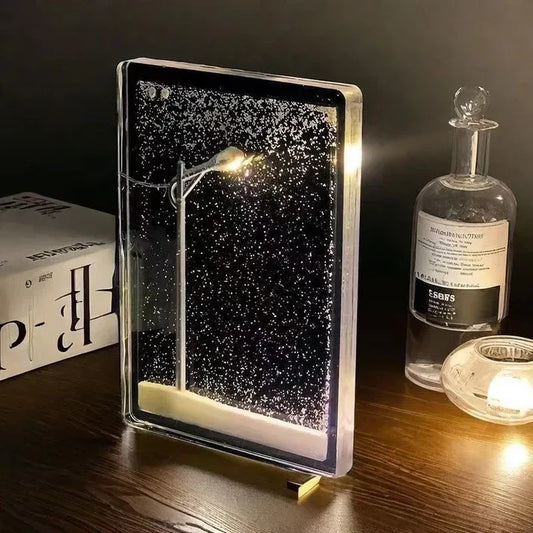 DIY Snowy Street LED Lamp