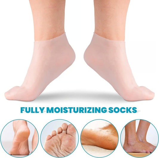 Silicone Moisturizing Socks (Pack of 2)